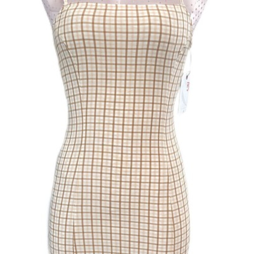 NEW Billabong Women's S/P/CH Plaid Cruising Dress Adjustable Straps